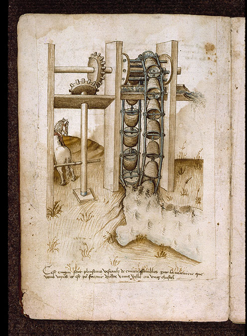 (Figures d'ouvrages de génie civil et militaire) - Machine hydraulique