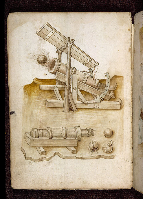 (Figures d'ouvrages de génie civil et militaire) - Bombardes