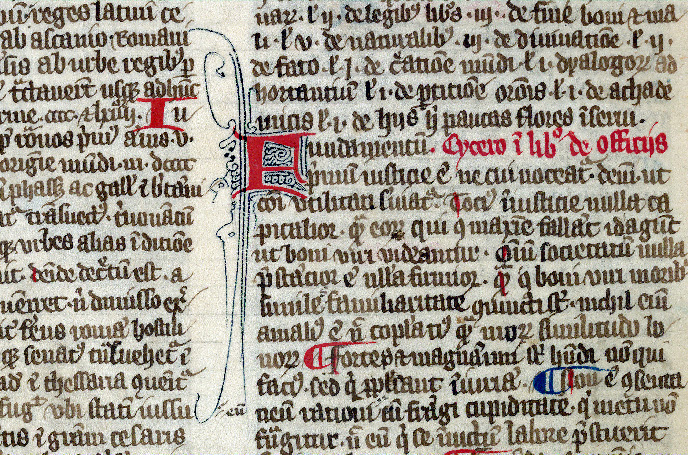 Flores historiarum - Initiale filigranée