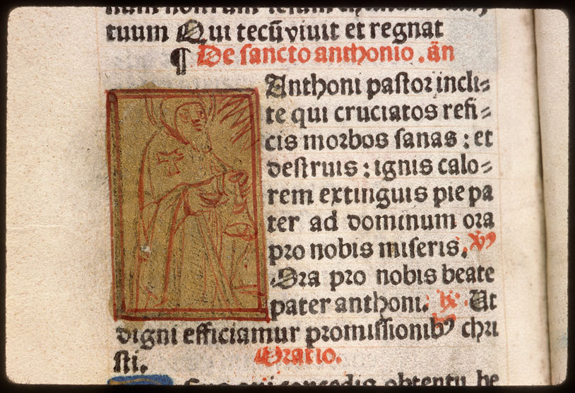 Heures - Saint Antoine abbé