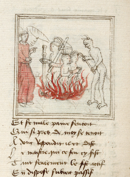 Pèlerinage de l'âme - Ame du pèlerin dans les flammes du Purgatoire (L')