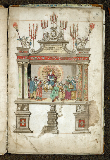 Triomphe d'Anvers lors du chapitre de la Toison d'or de 1556 - Théâtre du collège des peintres