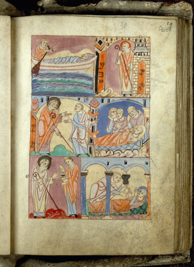 Vita et miracula s. Amandi - Saint Amand et la guérison du moine Chrodobaldus