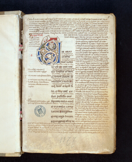 Bible glosée (partie de) - Dieu et Job_1