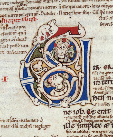 Bible glosée (partie de) - Dieu et Job_0