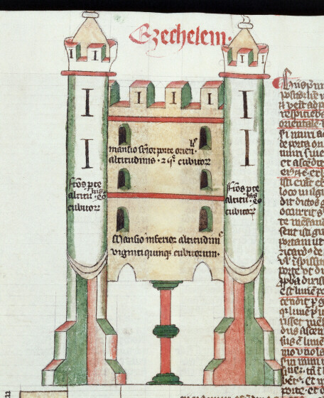 Postilla in Bibliam - Plan de la porte orientale du Temple_1