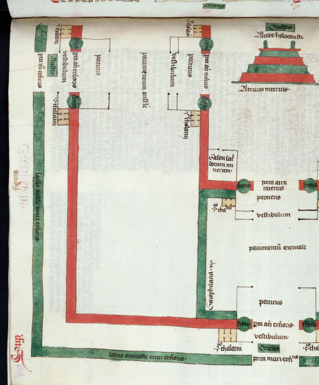 Postilla in Bibliam - Plan des annexes des portes du Temple_1