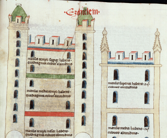 Postilla in Bibliam - Plan des portes du Temple_1