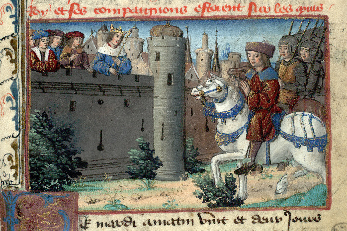 Chronique de Richard II d'Angleterre - Henri de Lancastre au château de Flint où Richard II est emprisonné