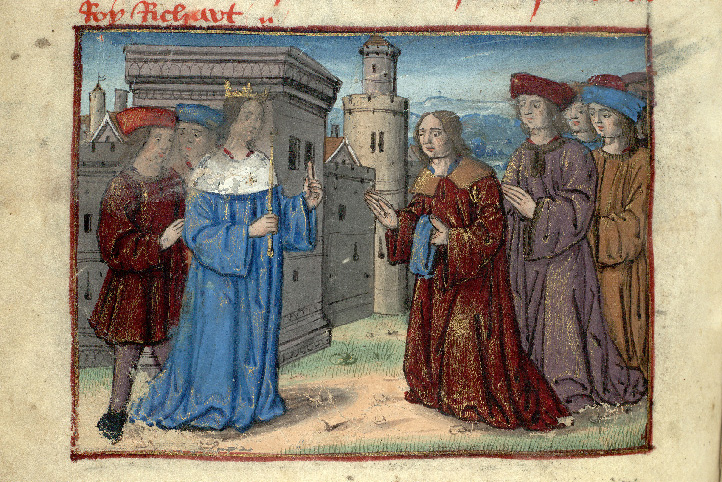 Chronique de Richard II d'Angleterre - Henri de Lancastre et Richard II à la tour de Londres