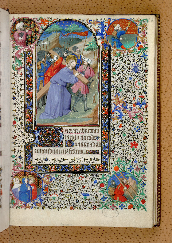 Heures (partie) - Homme portant les clous et le marteau de la Crucifixion_1