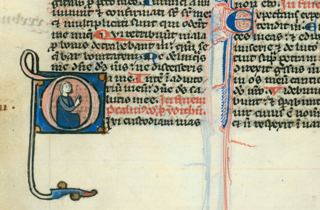 Bible - Homme désignant le texte