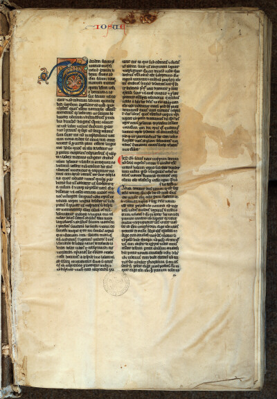 Bible glosée (partie de) - Initiale ornée_1