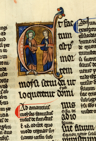 Bible glosée (partie de) - Dieu parlant à Josué