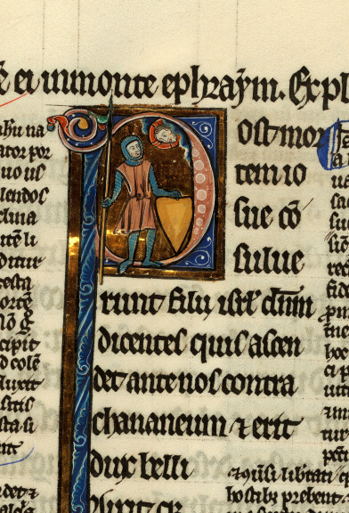 Bible glosée (partie de) - Dieu parlant à Juda successeur de Josué