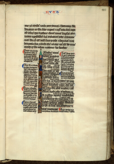 Bible glosée (partie de) - Elimélek et sa famille en voyage