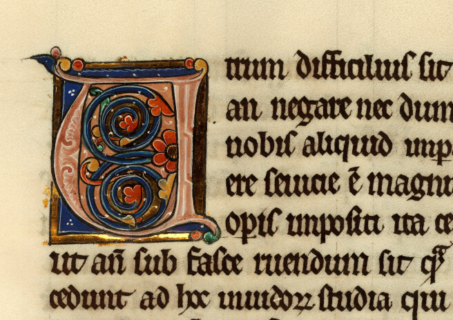 Bible glosée (partie de) - Initiale ornée