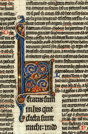 Bible glosée (partie de) - Initiale ornée
