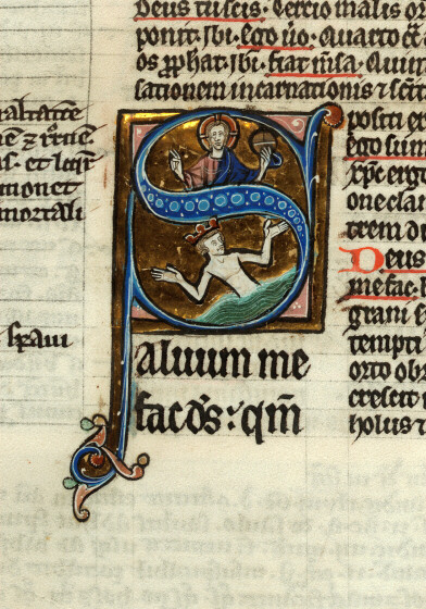 Bible glosée (partie de) - David dans les eaux du désespoir