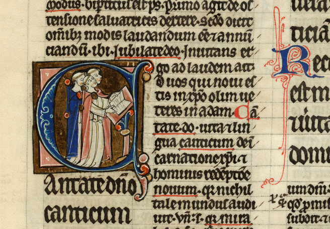 Bible glosée (partie de) - Chantres_0