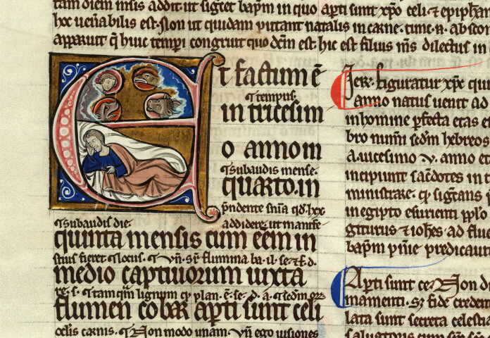Bible glosée (partie de) - Première vision d'Ezéchiel