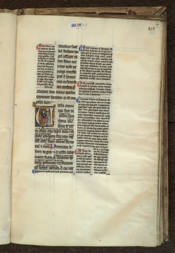 Bible glosée (partie de) - Dieu parlant à Amos_1