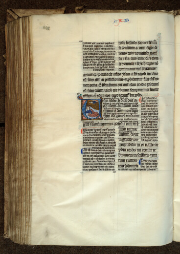 Bible glosée (partie de) - Dieu apparaissant en songe à Abdias_1