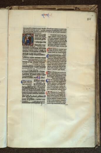 Bible glosée (partie de) - Habacuc transportant des vivres pour Daniel_1