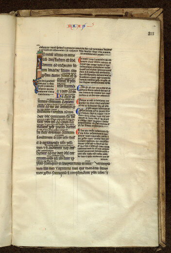 Bible glosée (partie de) - Zacharie officiant dans le Temple_1