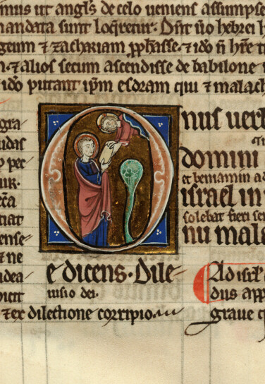 Bible glosée (partie de) - Dieu et Malachie (à préciser)