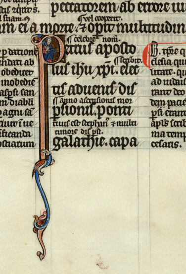 Bible glosée (partie de) - Saint Pierre