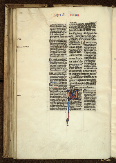 Bible glosée (partie de) - Saint Jean écrivant_1