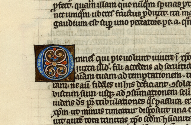 Bible glosée (partie de) - Initiale ornée