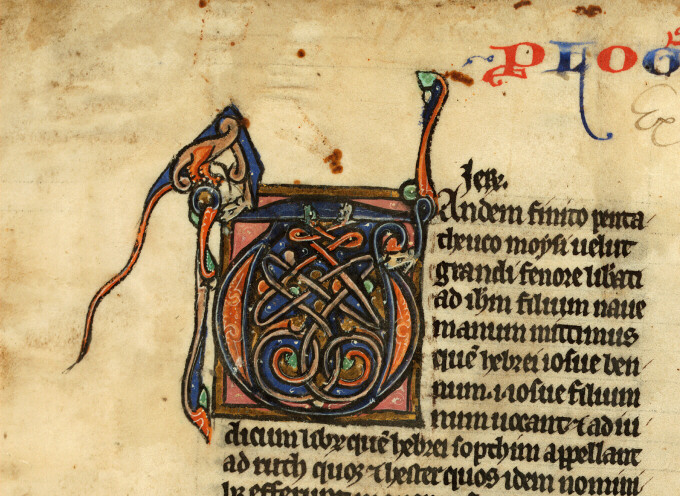 Bible glosée (partie de) - Initiale ornée