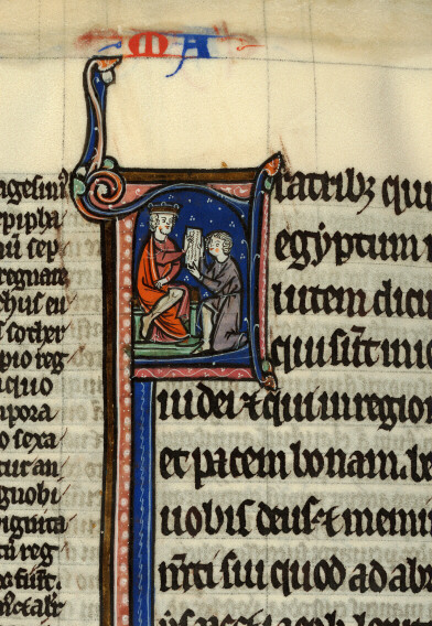 Bible glosée (partie de) - Remise d'une lettre aux frères d'Egypte