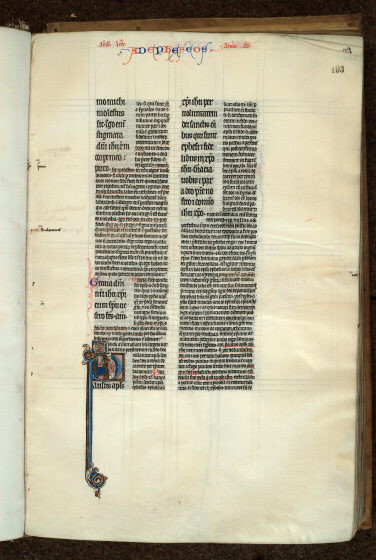 Bible glosée (partie de) - Saint Paul et Timothée_1