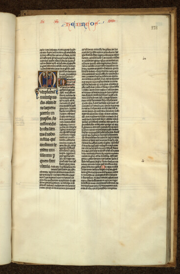 Bible glosée (partie de) - Saint Paul présentant la croix à des Juifs_1