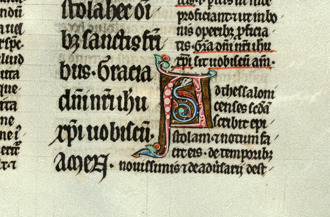 Bible glosée (partie de) - Hybride zoomorphe