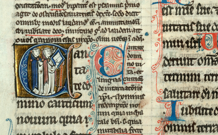 Bible glosée (partie de) - Chantres