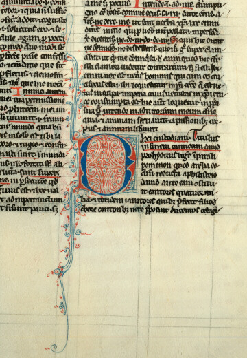 Bible glosée (partie de) - Initiale filigranée