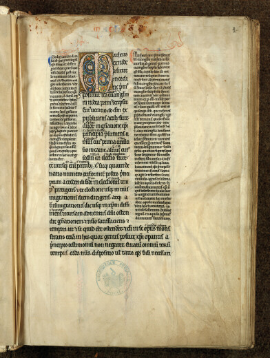 Bible glosée - Initiale ornée_1