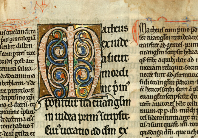 Bible glosée - Initiale ornée_0