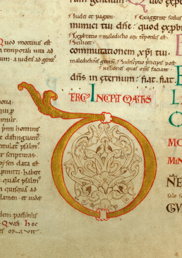 Bible glosée (partie de) - Initiale ornée
