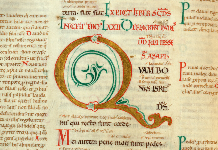 Bible glosée (partie de) - Initiale ornée