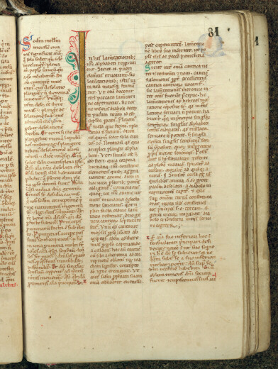 Bible glosée (partie de)/Expositio in Lamentationes Jeremiae - Initiale ornée_0