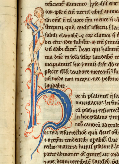 Flores Psalmorum - Homme nu tenant un serpent