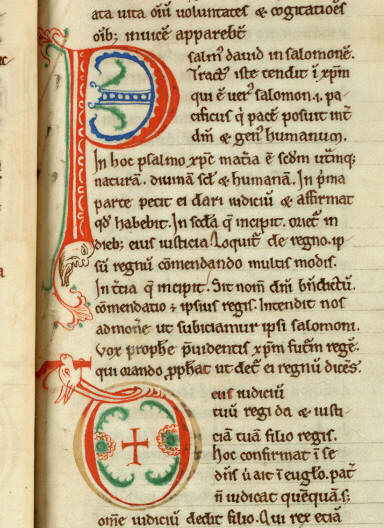 Flores Psalmorum - Initiales de couleur ornées