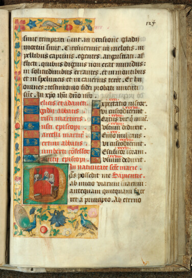 Epistolier à l'usage de l'abbaye Sainte-Rictrude de Marchiennes - Page décorée