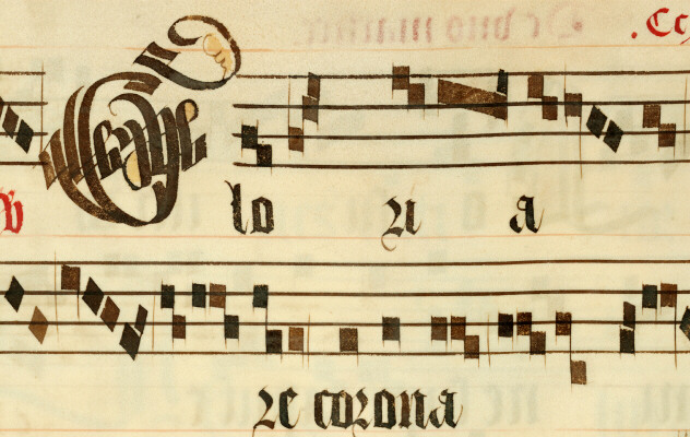 Graduel à l'usage de l'abbaye Sainte-Rictrude de Marchiennes - Initiale cadelée