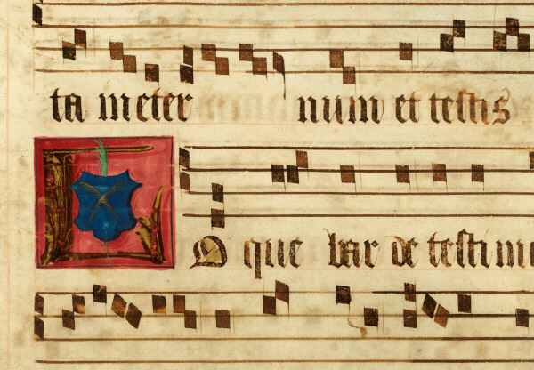 Graduel à l'usage de l'abbaye Sainte-Rictrude de Marchiennes - Armes (à identifier)